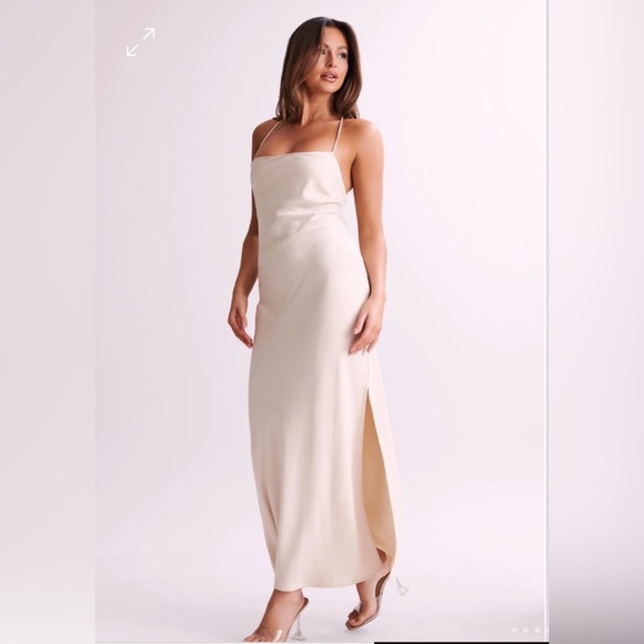 Meshki satin maxi dress NEW - Picture 7 of 8